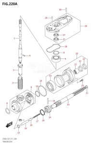 06003F-510001 (2005) 60hp E03-USA (DF60AVT) DF60A drawing TRANSMISSION (DF40A:E03)