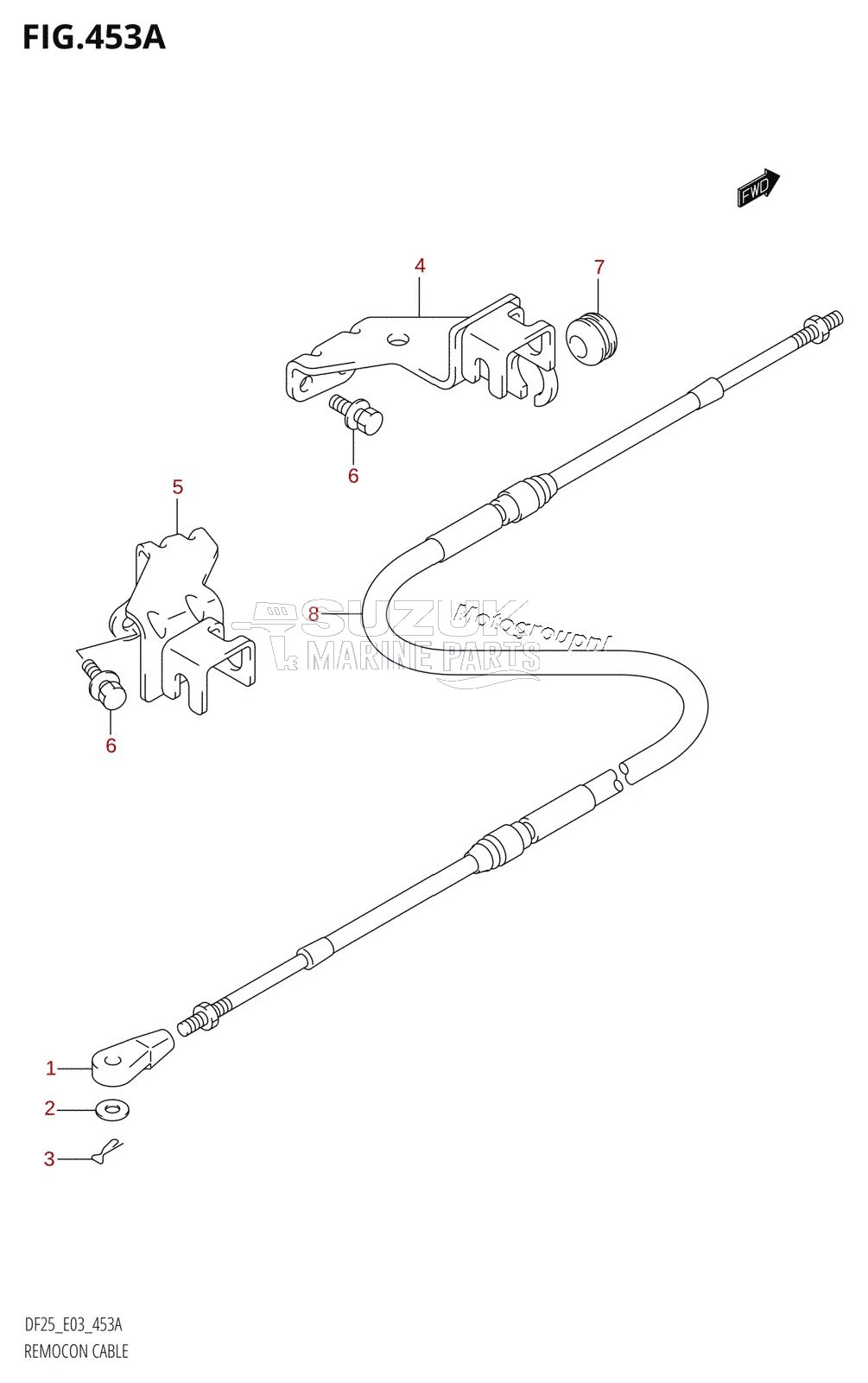 REMOCON CABLE (DF25R)