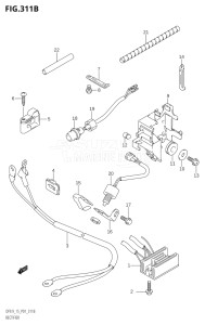 00992F-780001 (2007) 9.9hp P01-Gen. Export 1 (DF9.9K7  DF9.9RK7) DF9.9 drawing RECTIFIER (K5,K6,K7,K8,K9,K10,011)