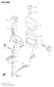 DF225T From 22503F-210001 (E01)  2012 drawing PTT SWITCH /​ ENGINE CONTROL UNIT (DF250Z:E01)