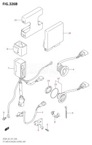 06003F-410001 (2014) 60hp E03-USA (DF60AVT) DF60A drawing PTT SWITCH / ENGINE CONTROL UNIT (DF50A)