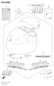 07003F-410001 (2014) 70hp E01 E40-Gen. Export 1 - Costa Rica (DF70A  DF70ATH) DF70A drawing ENGINE COVER (DF90ATH:E40)