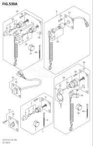 20002Z-810001 (2018) 200hp E03-USA (DF200Z) DF200Z drawing OPT:SWITCH