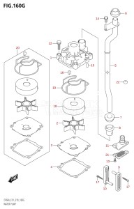 04004F-910001 (2019) 40hp E34-Italy (DF40AST) DF40A drawing WATER PUMP (DF60AVT:E01,DF60AVTH:E01)