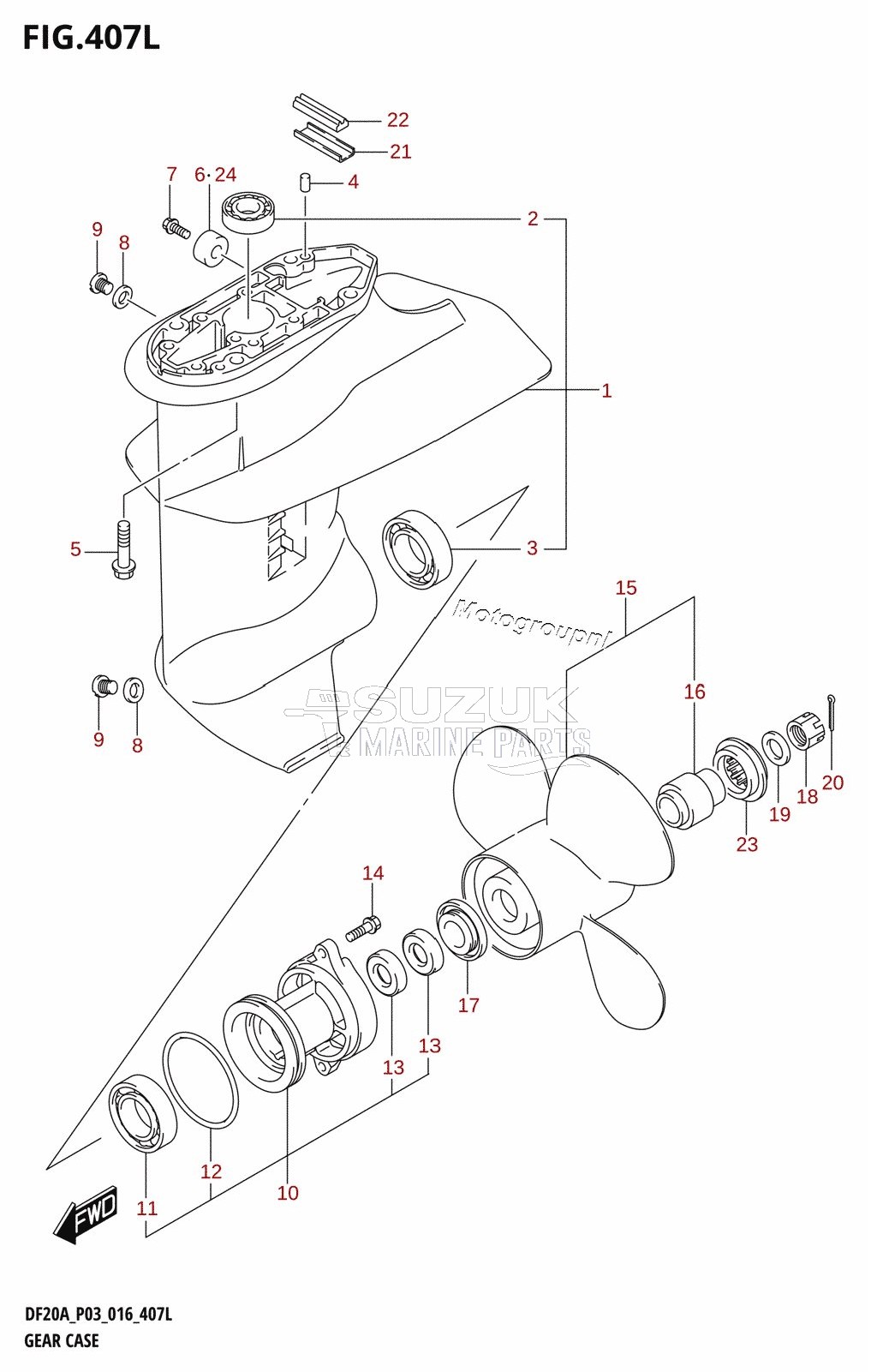 GEAR CASE (DF9.9B:P03)