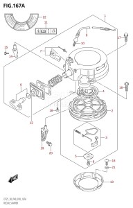 DT25 From 02503K-910001 (P36-)  2019 drawing RECOIL STARTER (M-STARTER)