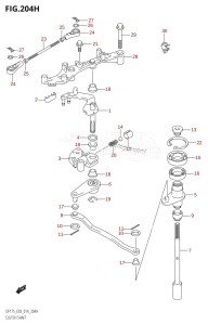 DF175ZG From 17502Z-410001 (E03)  2014 drawing CLUTCH SHAFT (DF175ZG:E03)