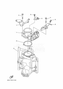 F250DET drawing THROTTLE-BODY