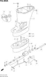 04001F-980001 (2009) 40hp E01-Gen. Export 1 (DF40QHK9  DF40TK9) DF40 drawing DRIVE SHAFT HOUSING