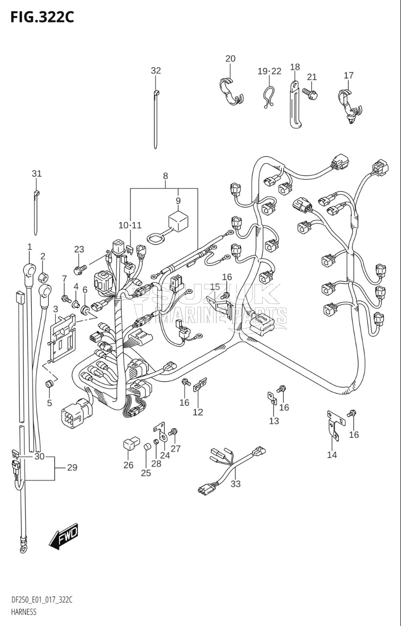 HARNESS (DF200Z:E01)