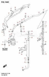 DF200A From 20003F-710001 (E01 E40)  2017 drawing FUEL INJECTOR (DF200AZ:E01)