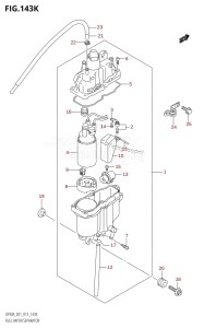 DF90A From 09003F-310001 (E01 E40)  2013 drawing FUEL VAPOR SEPARATOR (DF90ATH:E40)