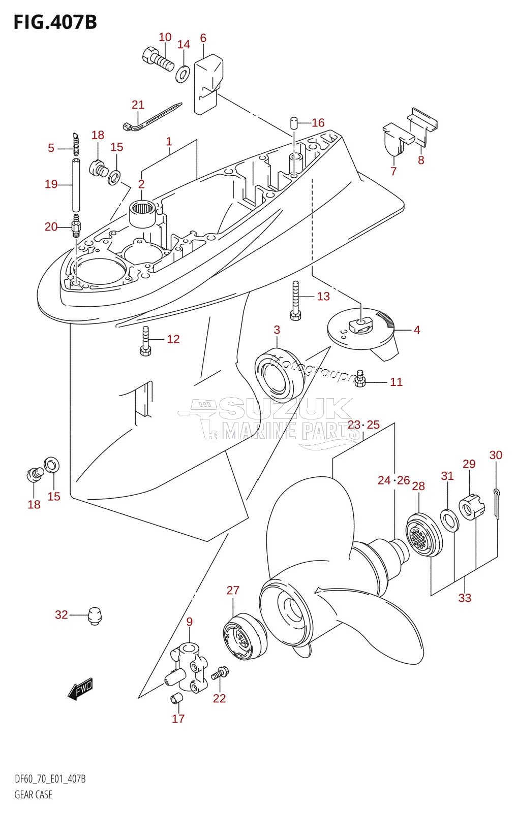 GEAR CASE (K1,K2,K3,K4,K5,K6,K7,K8,K9)