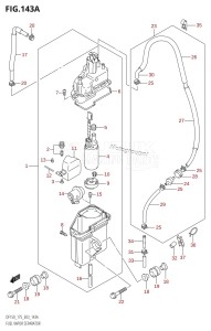 DF150 From 15002F-110001 (E03)  2011 drawing FUEL VAPOR SEPARATOR