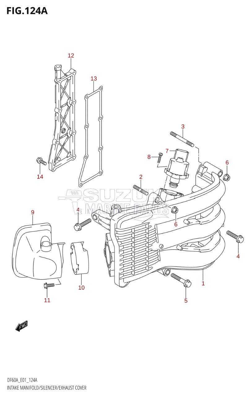 INTAKE MANIFOLD / SILENCER / EXHAUST COVER