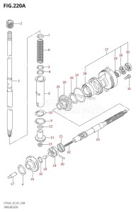 DT25 From 02501K-151001 (E13)  2001 drawing TRANSMISSION