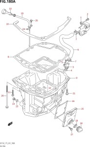 15001F-780001 (2007) 150hp E01 E40-Gen. Export 1 - Costa Rica (DF150TK7  DF150WTK7) DF150 drawing OIL PAN