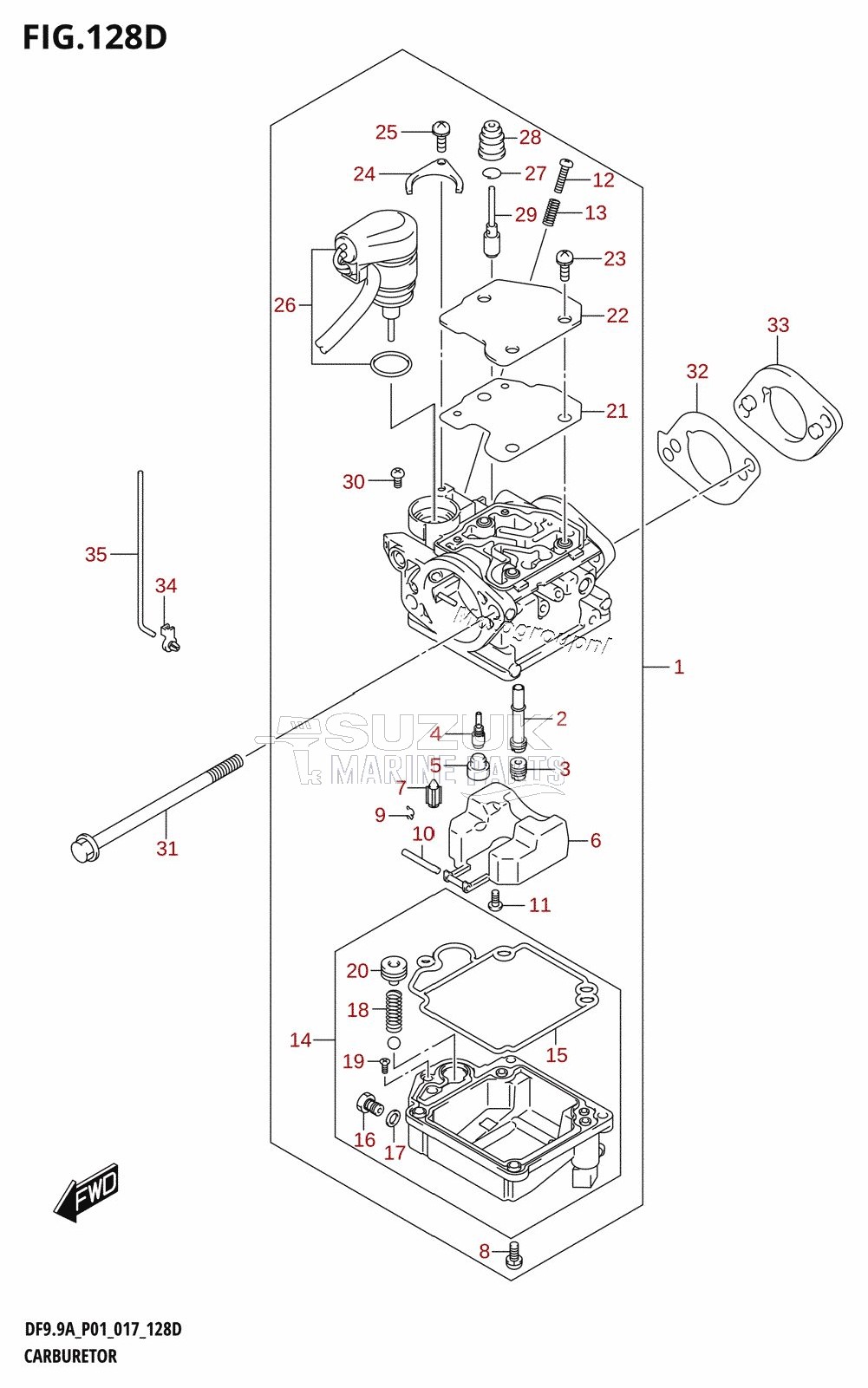 CARBURETOR (DF9.9AR:P01)