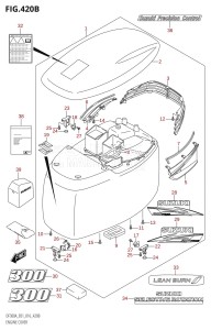 DF250A From 25003P-610001 (E01 E40)  2016 drawing ENGINE COVER (DF300A:E40)