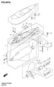 DF250A From 25003P-040001 (E01)  2020 drawing GEAR CASE