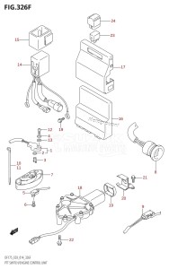 DF175T From 17502F-410001 (E03)  2014 drawing PTT SWITCH /​ ENGINE CONTROL UNIT (DF175TG:E03)