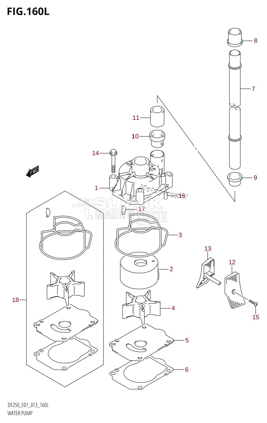 WATER PUMP (DF250Z:E01)