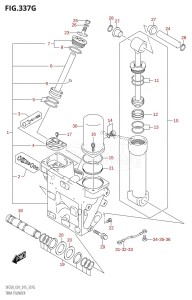 DF200Z From 20002Z-510001 (E01 E40)  2015 drawing TRIM CYLINDER (DF225Z:E01:(X-TRANSOM,XX-TRANSOM))