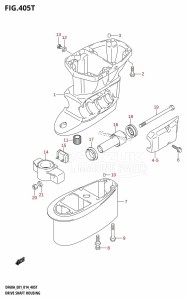 DF40A From 04004F-410001 (E34-Italy)  2014 drawing DRIVE SHAFT HOUSING (DF60AVTH:E01)