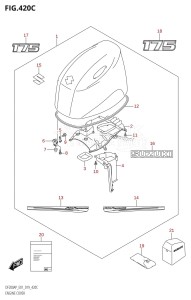 DF200AP From 20003P-910001 (E01 E40)  2019 drawing ENGINE COVER (DF175AP:E01)