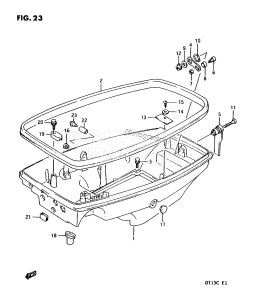 DT15C From 01502-131001 ()  1991 drawing LOWER COVER