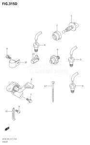 25003Z-310001 (2013) 250hp E03-USA (DF250Z) DF250Z drawing SENSOR (DF225Z:E03)
