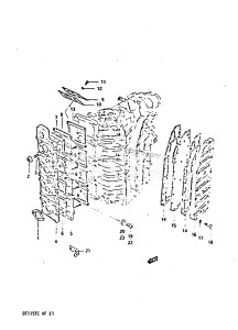 DT115 From 11502-506281 ()  1985 drawing INLET - EXHAUST COVER