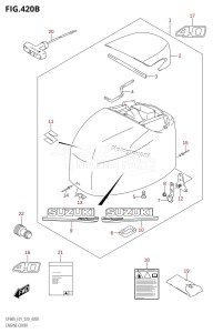 DF60A From 06002F-040001 (E01 E40)  2020 drawing ENGINE COVER (DF40AQH:E01,DF40ATH:E01)