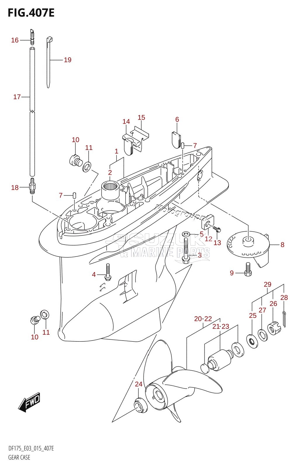 GEAR CASE (DF175T:E03)