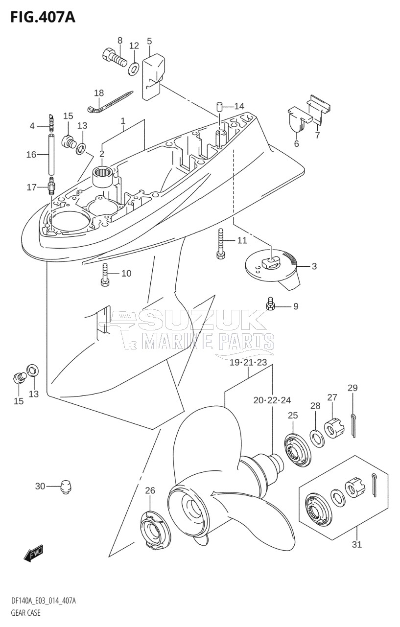 GEAR CASE (DF100AT:E03)