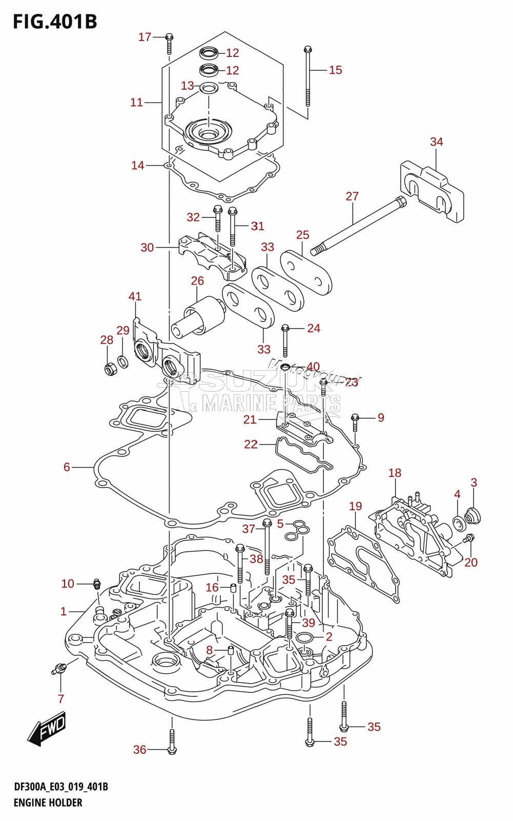 ENGINE HOLDER (DF300A)