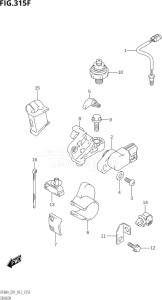 06002F-210001 (2012) 60hp E01 E40-Gen. Export 1 - Costa Rica (DF60AQH  DF60AT  DF60ATH  DF60ATL / DF60ATHL / DF60AQHL) DF60A drawing SENSOR (DF60A:E01)