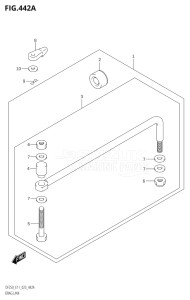 22503Z-340001 (2023) 225hp E11 E40-Gen. Export 1-and 2 (DF225Z) DF225Z drawing DRAG LINK