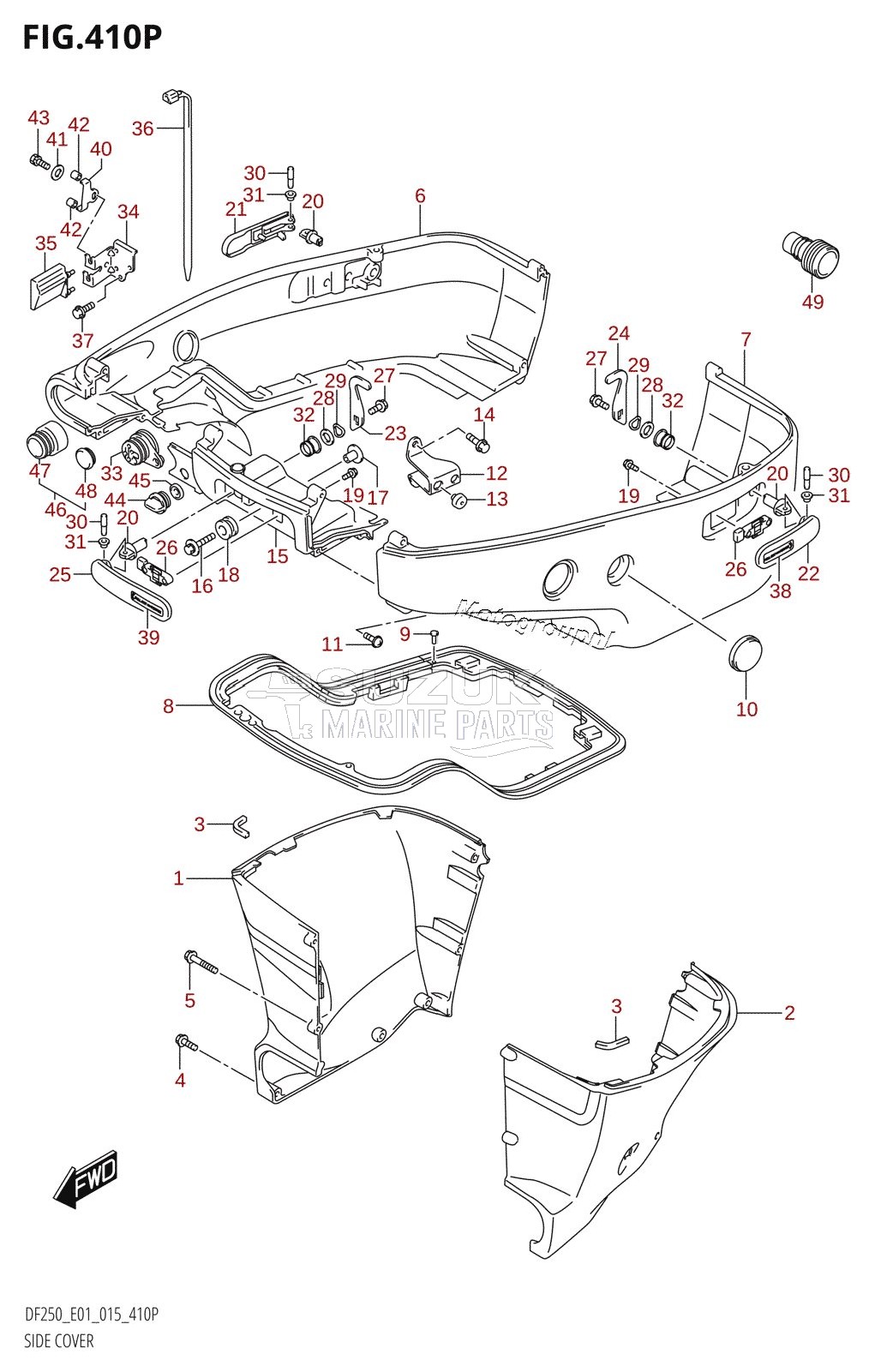 SIDE COVER (DF200T:E40:L-TRANSOM)