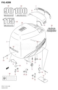 DF115T From 11501F-510001 (E03)  2005 drawing ENGINE COVER (K3,K4,K5,K6,K7,K8,K9)