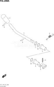 00252F-240001 (2022) 2.5hp P03-U.S.A (DF2.5) DF2.5 drawing CLUTCH LEVER