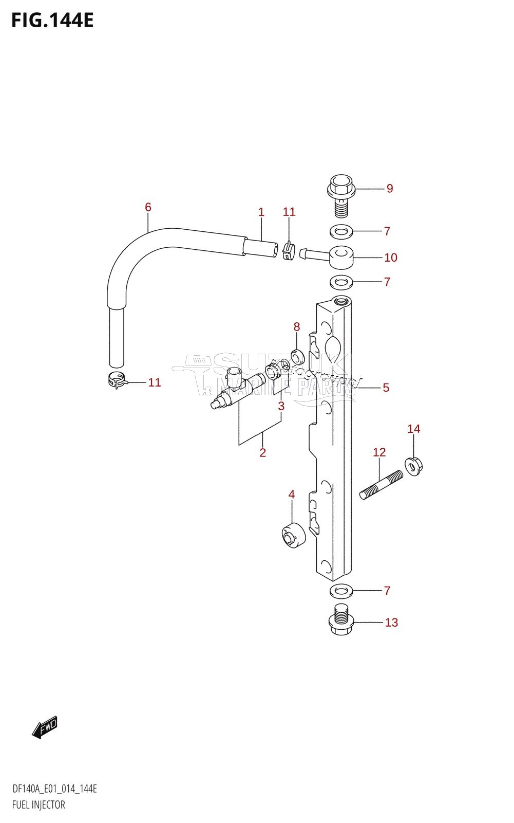 FUEL INJECTOR (DF115AZ:E01)