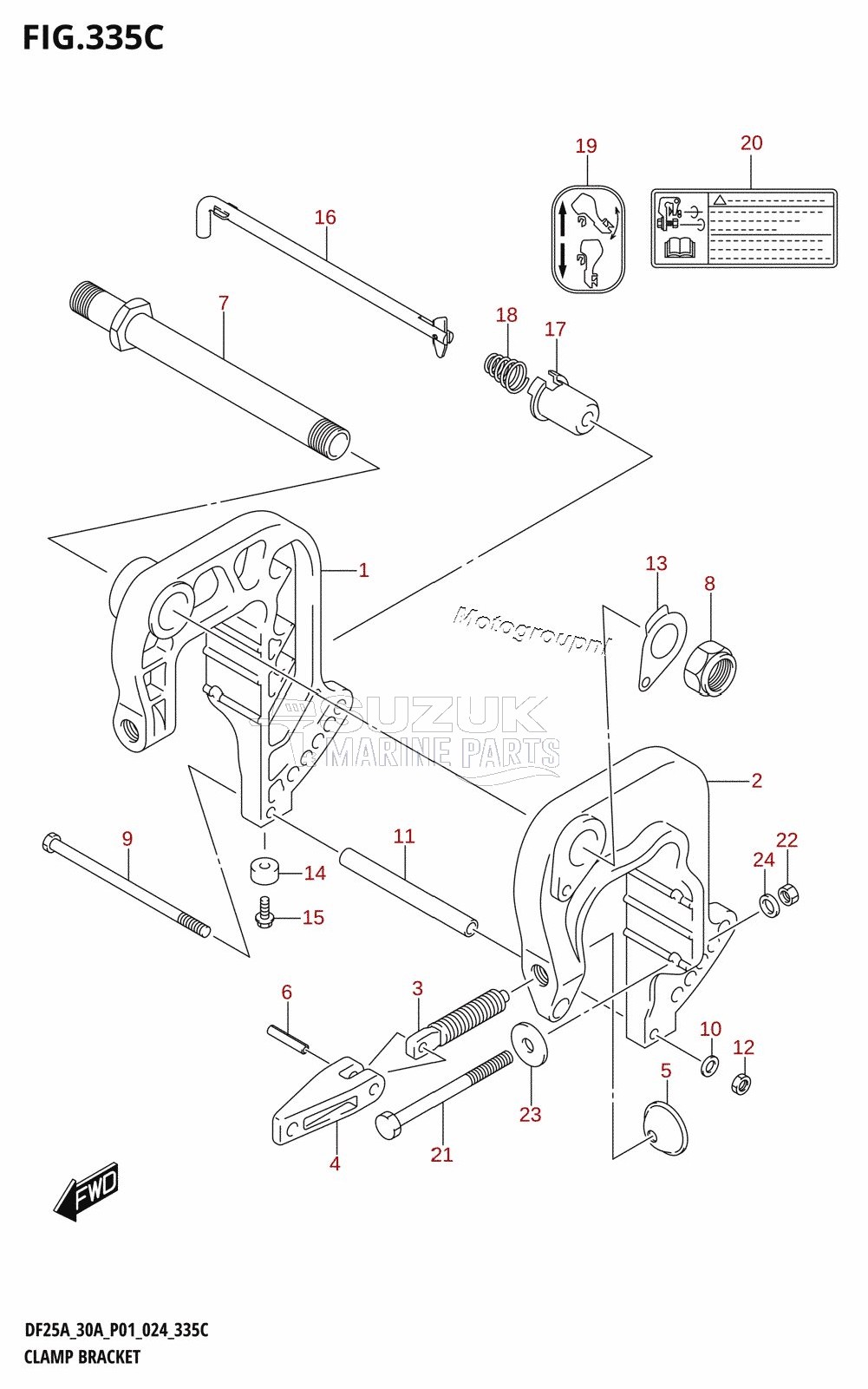 CLAMP BRACKET (DF30A)