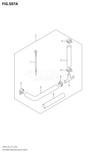 06003F-710001 (2017) 60hp E01 E40-Gen. Export 1 - Costa Rica (DF60AVT  DF60AVTH) DF60A drawing OPT:WATER PRESSURE GAUGE SUB KIT