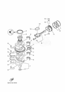 F175CETX drawing CRANKSHAFT--PISTON