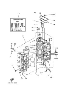 200FETOX drawing CYLINDER--CRANKCASE-1