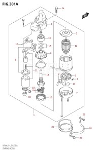 DF70A From 07003F-610001 (E01 E40)  2016 drawing STARTING MOTOR