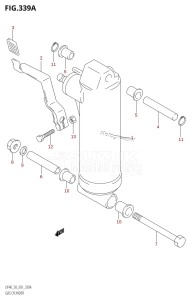 DF40 From 04001F-971001 (E01)  1999 drawing GAS CYLINDER ((DF40QH,DF50QH):(X,Y))