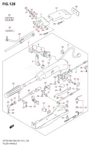 08002F-310001 (2013) 80hp E40-Costa Rica (DF80A) DF80A drawing TILLER HANDLE (DF90ATH E01)