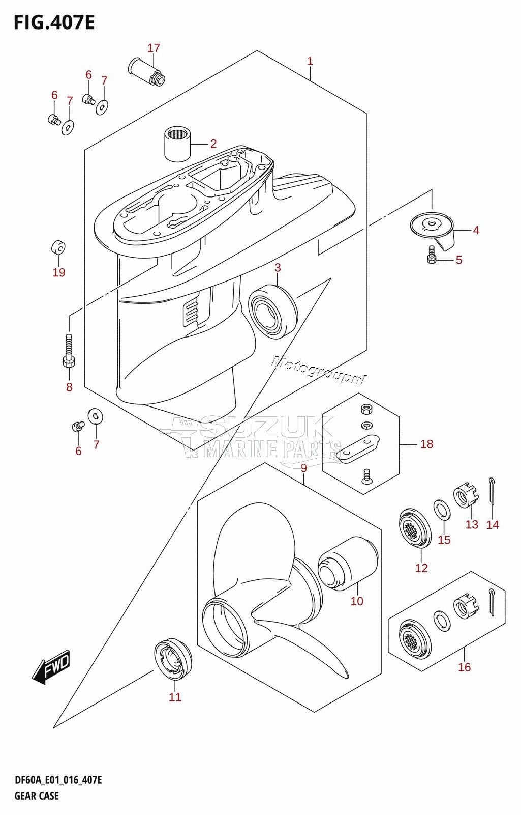 GEAR CASE (DF50A:E01)